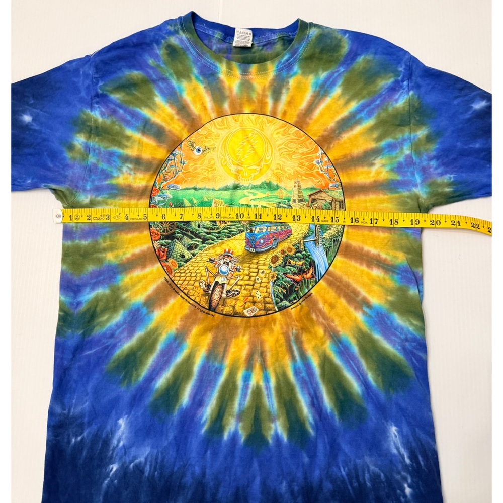 Vintage Grateful Dead Golden Road Tie-Dye Skull Graphic T-Shirt - M - Picture 6 of 8